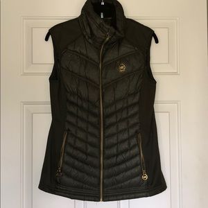 Michael Kors army green vest